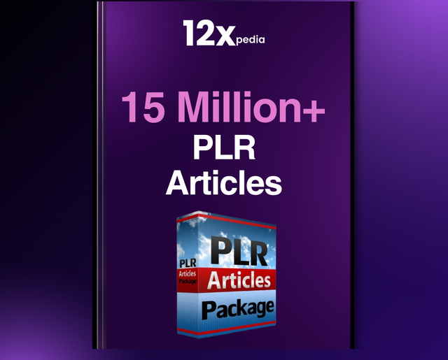 5 MILLION+ PLR ARTICLES