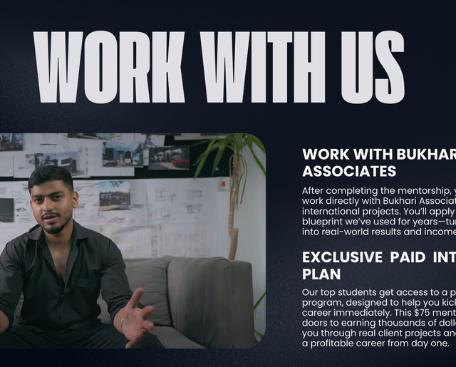 BUKHARI RESIDENTIAL DESIGN MENTORSHIP