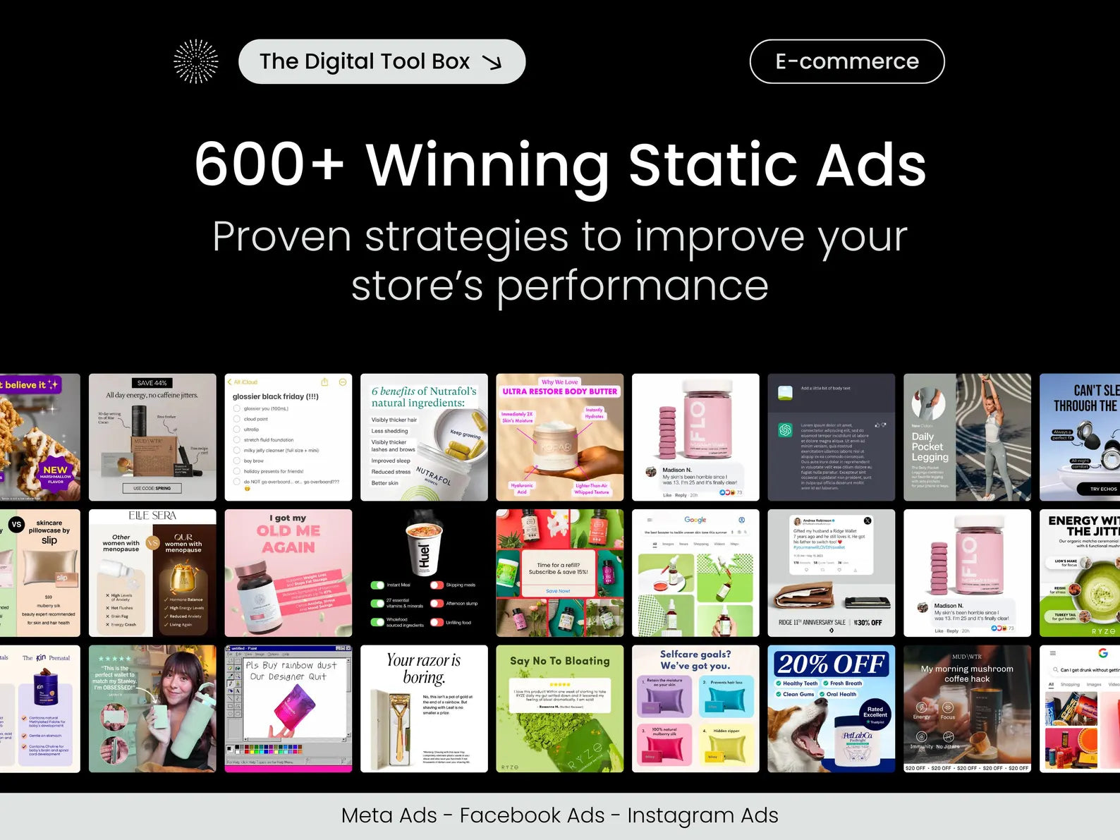 600 + Winning Static Ads